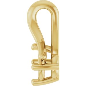 14K Yellow Gold 4.5x3.5 mm Oval Pendant Mounting – image 6
