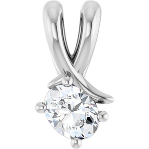 Platinum 4.5x3.5 mm Oval Pendant Mounting