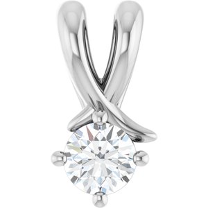 Sterling Silver 3.75 mm Round Pendant Mounting