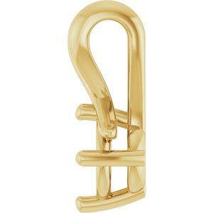 14K Yellow Gold 4.8 mm Round Pendant Mounting – image 6