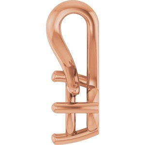 14K Rose Gold 4.8 mm Round Pendant Mounting – image 6