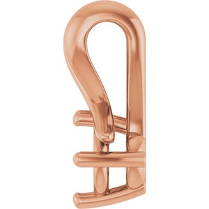14K Rose Gold 3.75 mm Round Pendant Mounting – image 6