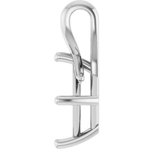 Platinum 8 mm Square Pendant Mounting – image 6