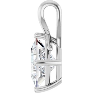 Platinum 8 mm Square Pendant Mounting – image 5
