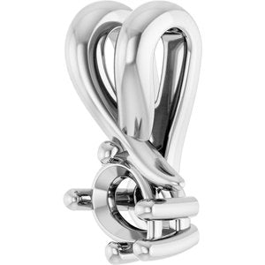 Continuum Sterling Silver 4x3 mm Pear Pendant Mounting – image 4
