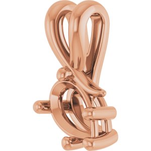 18K Rose Gold 7x4.5 mm Pear Pendant Mounting – image 4