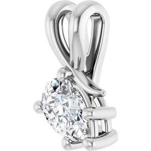 Sterling Silver 7x4.5 mm Pear Pendant Mounting – image 3