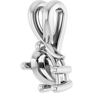 18K White Gold 7x4.5 mm Pear Pendant Mounting – image 4