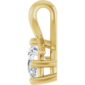 10K Yellow Gold 7x4.5 mm Pear Pendant Mounting – image 5