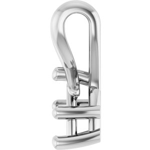14K White Gold 7x4.5 mm Pear Pendant Mounting – image 6