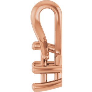 14K Rose Gold 6.5x4.5 mm Pear Pendant Mounting – image 6