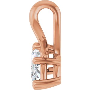 14K Rose Gold 8x4.5 mm Marquise Pendant Mounting – image 5