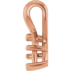 10K Rose Gold 8x4.5 mm Marquise Pendant Mounting – image 6