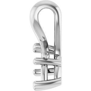 10K White Gold 8x4.5 mm Marquise Pendant Mounting – image 6