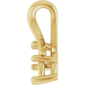 18K Yellow Gold 8x4 mm Marquise Pendant Mounting – image 6
