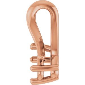 18K Rose Gold 5x3 mm Oval Pendant Mounting – image 6