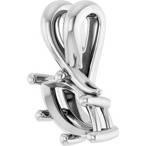 18K White Gold 8x4 mm Marquise Pendant Mounting – image 4