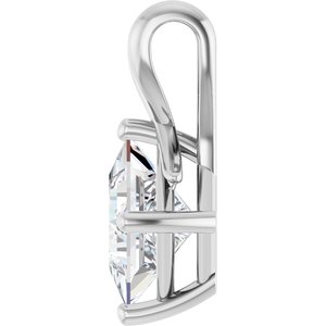 Platinum 7 mm Square Pendant Mounting – image 5