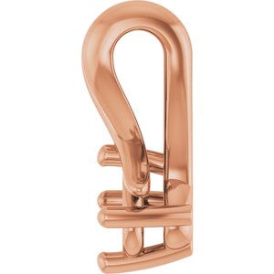 10K Rose Gold 4x3 mm Oval Pendant Mounting – image 6
