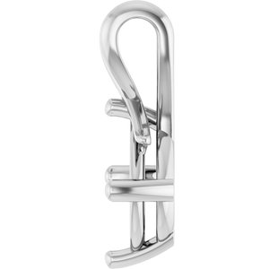 Continuum Sterling Silver 11x9 mm Elongated Cushion Pendant Mounting – image 6