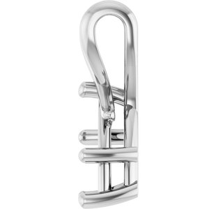 18K White Gold 11.5x7 mm Pear Pendant Mounting – image 6