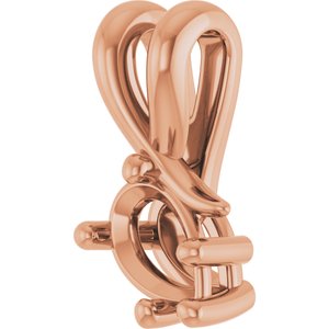 14K Rose Gold 6x4 mm Pear Pendant Mounting – image 4