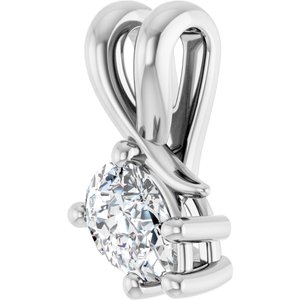 Continuum Sterling Silver 6x4 mm Pear Pendant Mounting – image 3