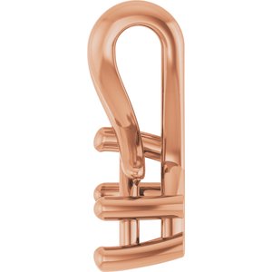 14K Rose Gold 6x4 mm Pear Pendant Mounting – image 6