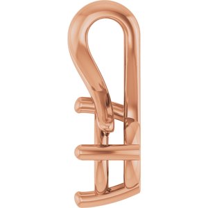 14K Rose Gold 5.5 mm Round Pendant Mounting – image 6