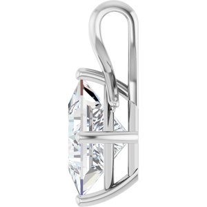 Platinum 10 mm Square Pendant Mounting – image 5