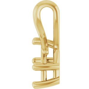 10K Yellow Gold 9x6 mm Pear Pendant Mounting – image 6
