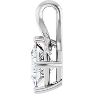 Continuum Sterling Silver 6 mm Square Pendant Mounting – image 5