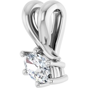 Sterling Silver 5x3 mm Marquise Pendant Mounting – image 3