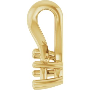 14K Yellow Gold 5x3 mm Marquise Pendant Mounting – image 6