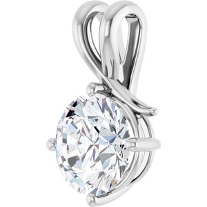 Platinum 10 mm Round Pendant Mounting – image 3