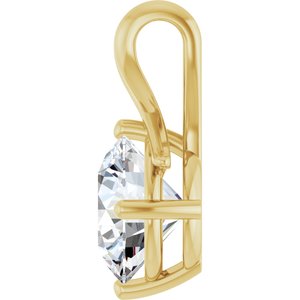 10K Yellow Gold 10 mm Round Pendant Mounting – image 5