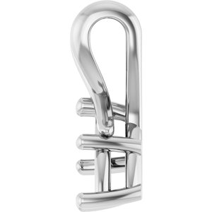 18K White Gold 10x5 mm Marquise Pendant Mounting – image 6