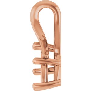 14K Rose Gold 10x5 mm Marquise Pendant Mounting – image 6