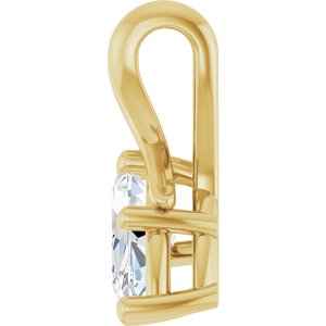 18K Yellow Gold 10x5 mm Marquise Pendant Mounting – image 5