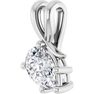 10K White Gold 8.5x5.5 mm Pear Pendant Mounting – image 3