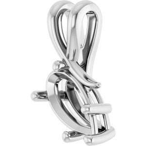 Platinum 10.5x5.5 mm Pear Pendant Mounting – image 4