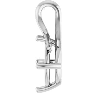 Sterling Silver 12x10 mm Oval Pendant Mounting – image 6