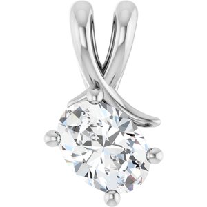 Continuum Sterling Silver 7.5x5.5 mm Oval Pendant Mounting
