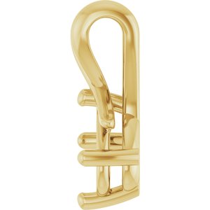 14K Yellow Gold 7.5x5.5 mm Oval Pendant Mounting – image 6
