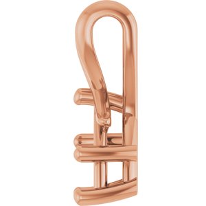 14K Rose Gold 9x5.5 mm Pear Pendant Mounting – image 6
