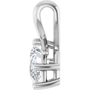 Platinum 9x5.5 mm Pear Pendant Mounting – image 5
