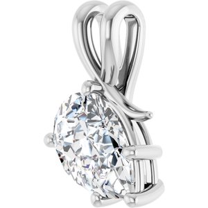 Sterling Silver 12x8 mm Pear Pendant Mounting – image 3