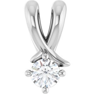 Sterling Silver 3 mm Round Pendant Mounting