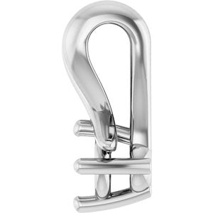 10K White Gold 3 mm Round Pendant Mounting – image 6