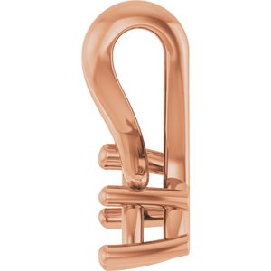 18K Rose Gold 6x3 mm Marquise Pendant Mounting – image 6